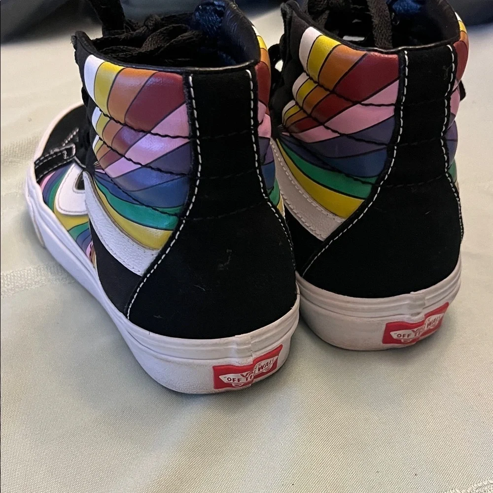 VANS Colorful High-Top Kids Shoes 4.5